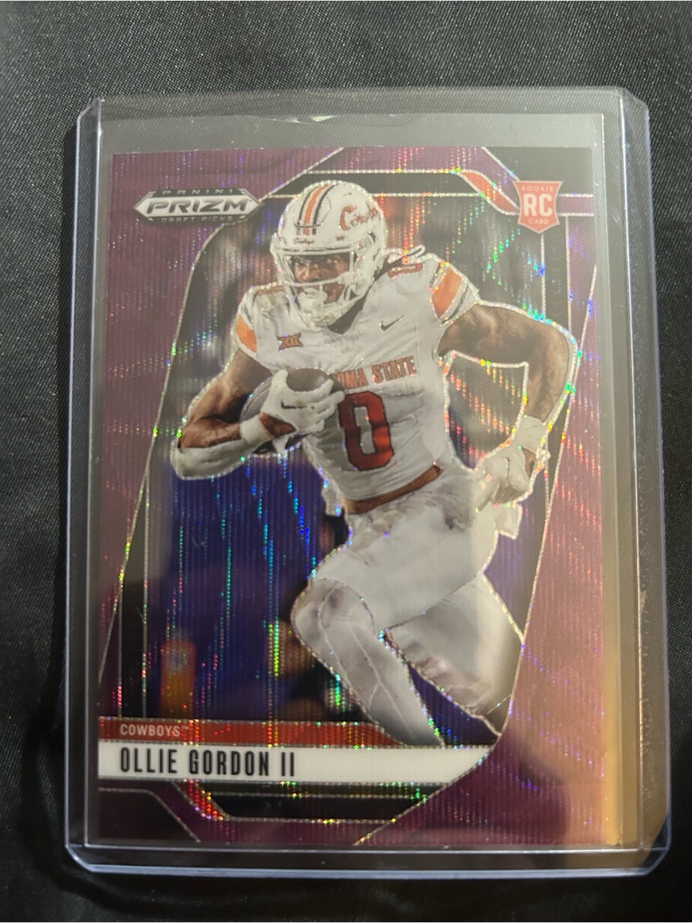 Panini Purple Prizm Ollie Gordon II Rookie Card